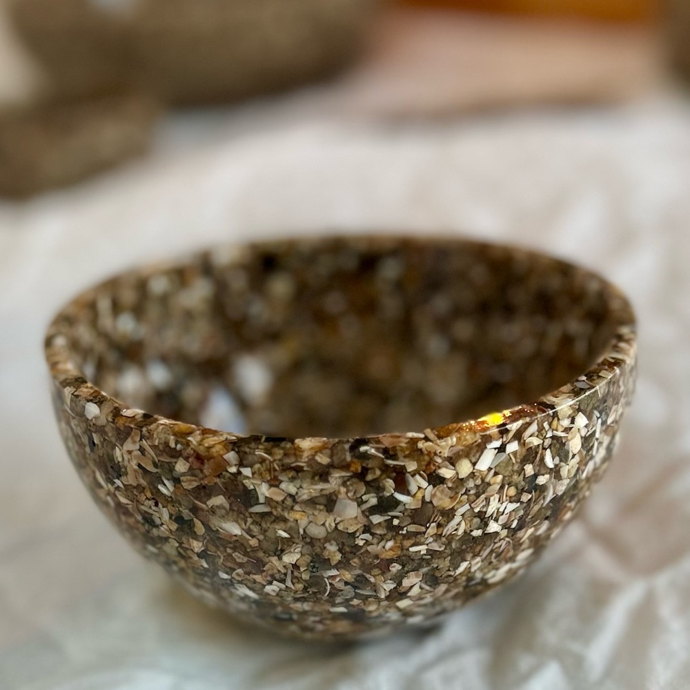 Elegant Stone & Shell 5 inch Bowl